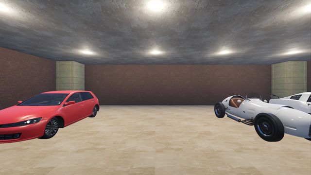 Cars inside the Redline Surplus Auto showroom