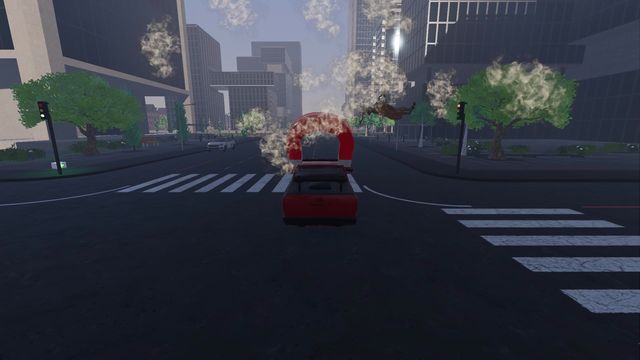 The Deer Hitter 2000 meets a deer at an intersection
